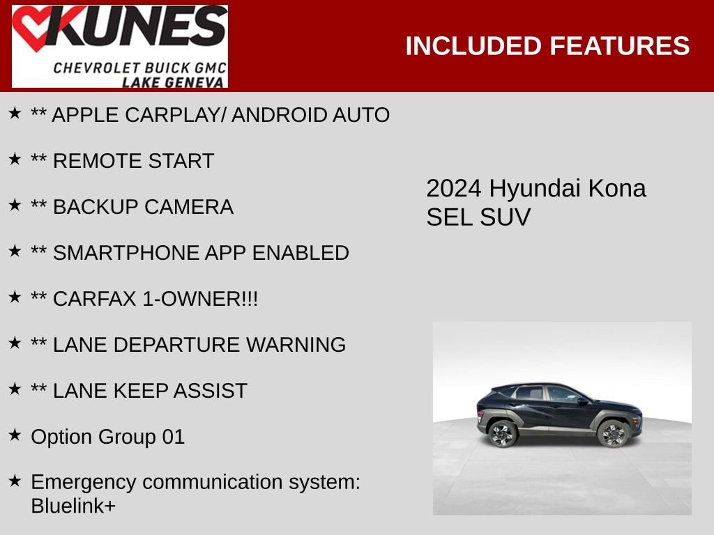 Used 2024 Hyundai Kona SEL
