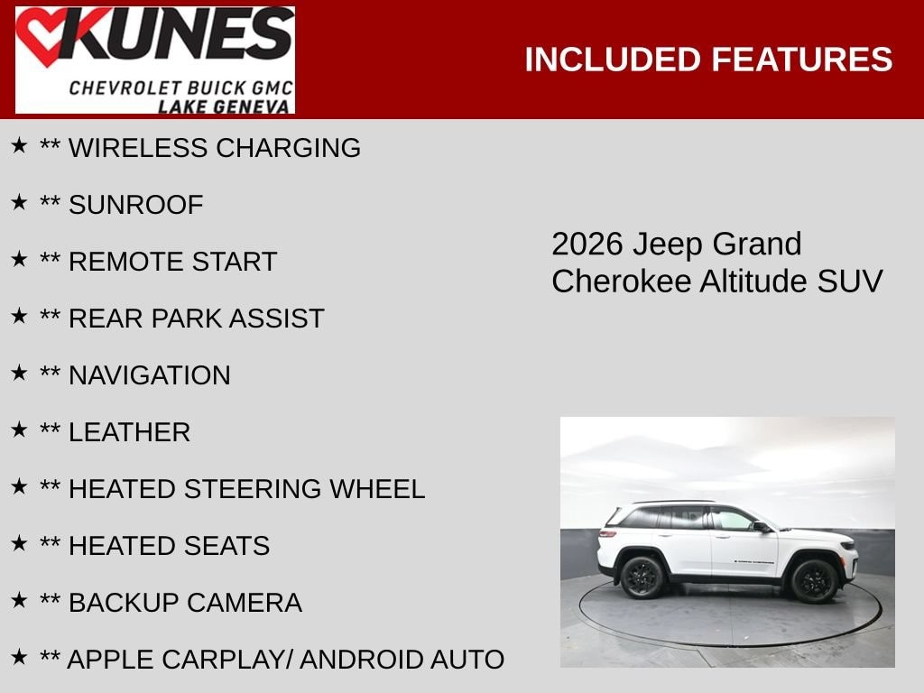 Used 2026 Jeep Grand Cherokee Laredo Altitude