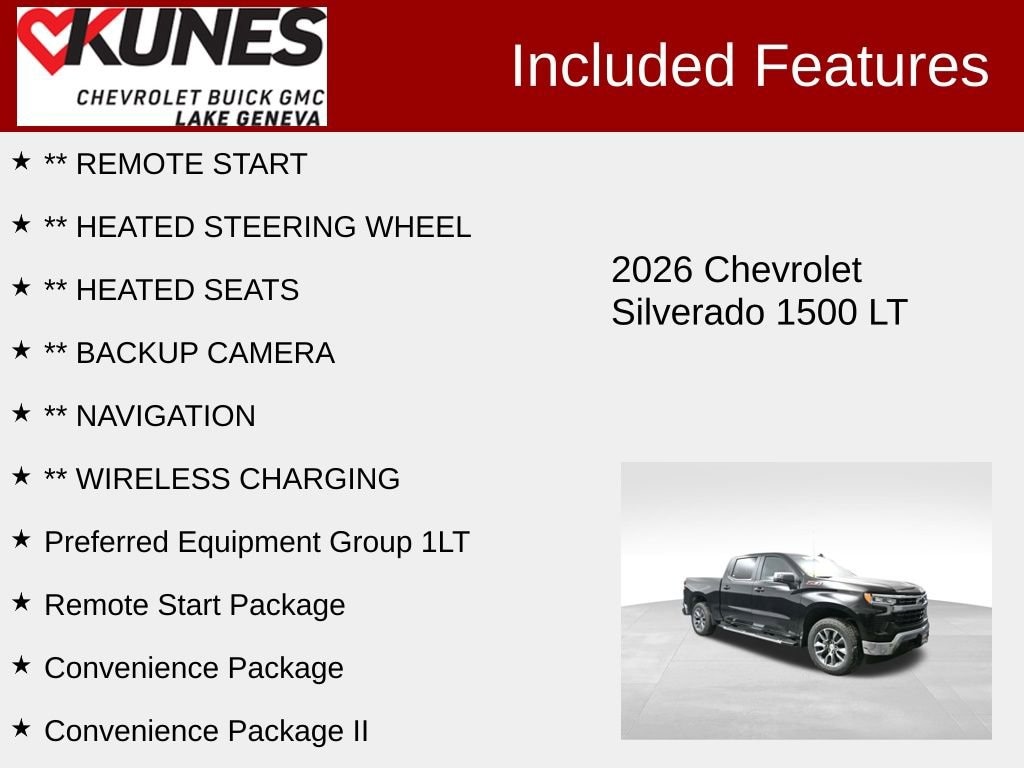 New 2026 Chevrolet Silverado 1500 LT Truck