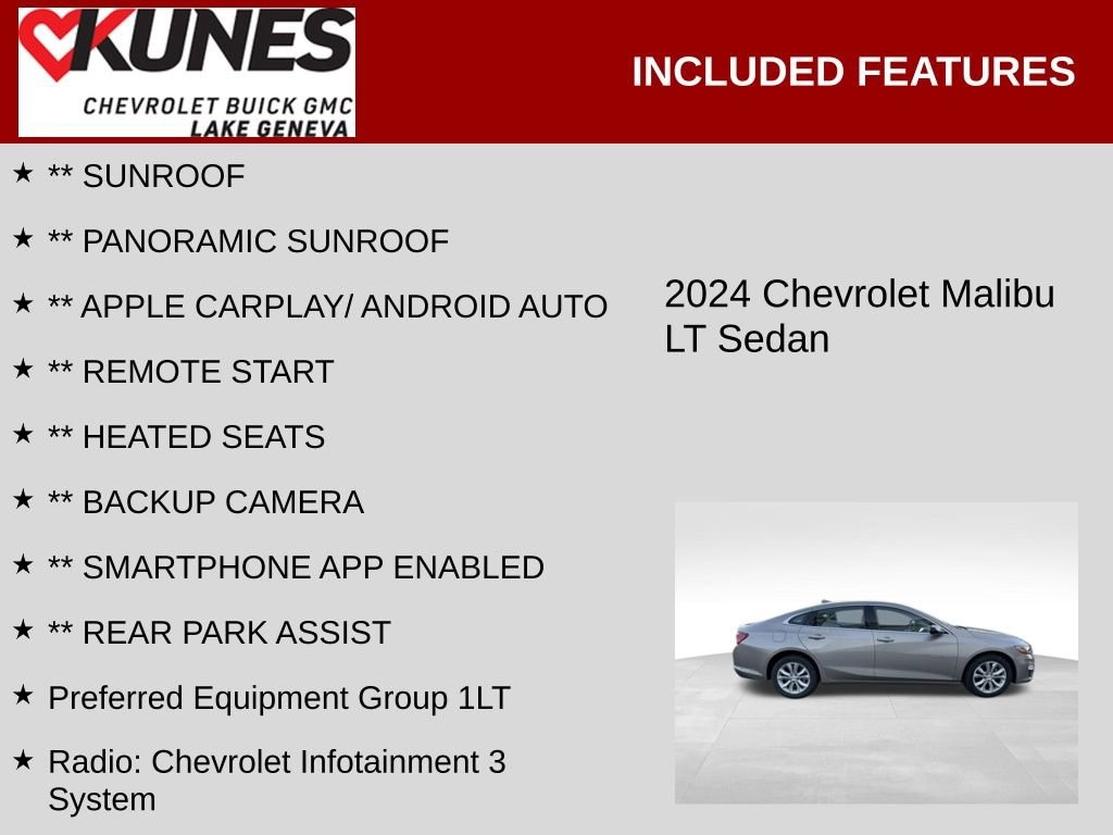 Used 2024 Chevrolet Malibu 1LT Car
