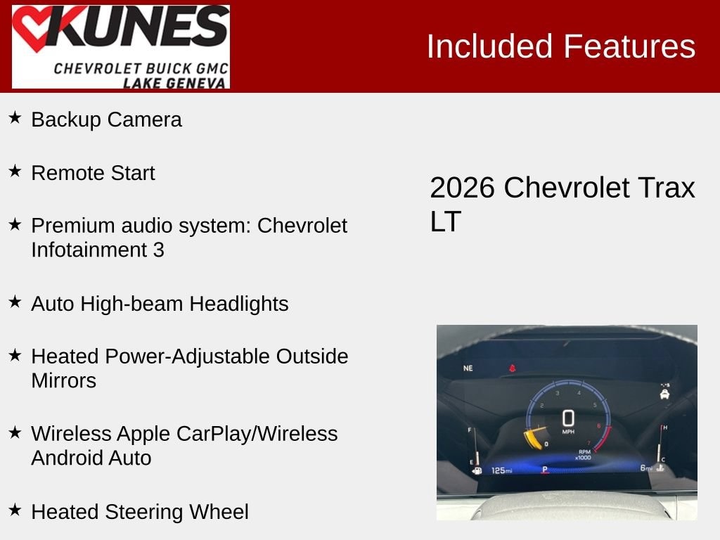 New 2026 Chevrolet Trax LT SUV