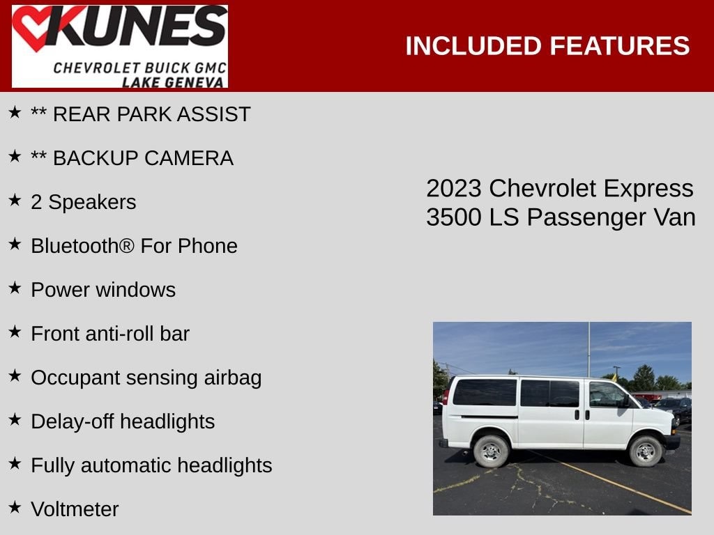 Used 2023 Chevrolet Express Passenger 3500 1LS Van