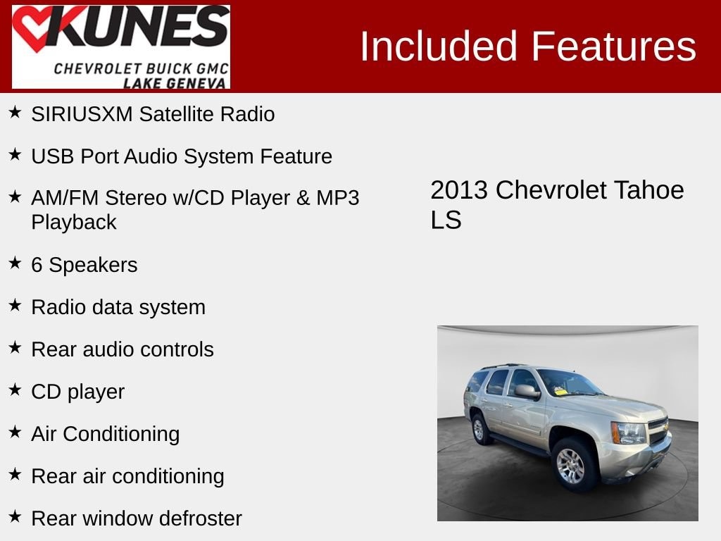 Used 2013 Chevrolet Tahoe LS SUV