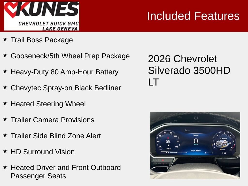 New 2026 Chevrolet Silverado 3500 HD LT Truck