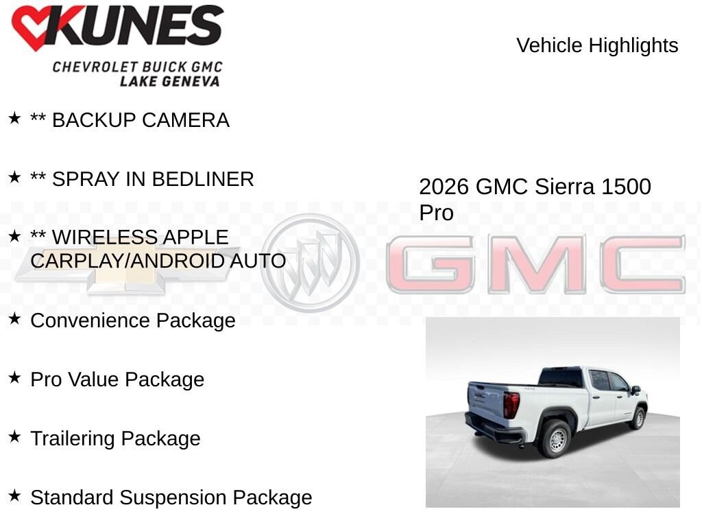 New 2026 GMC Sierra 1500 Pro Truck