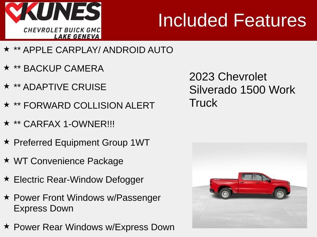 Used 2023 Chevrolet Silverado 1500 WT Truck