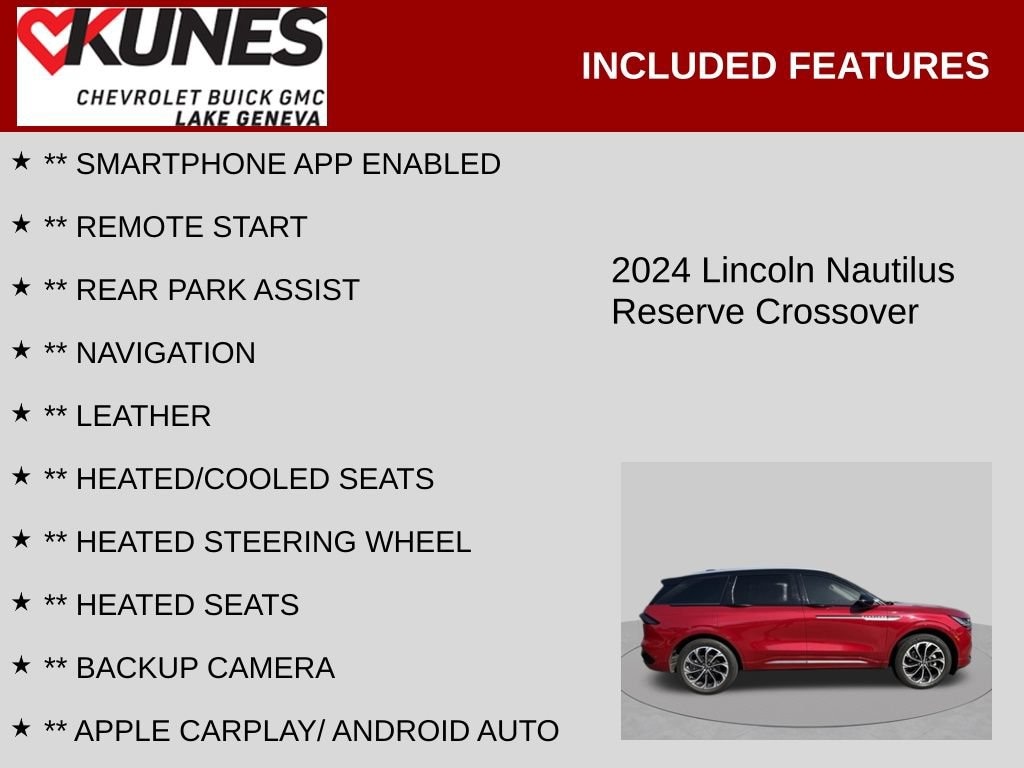 Used 2024 Lincoln Nautilus Reserve