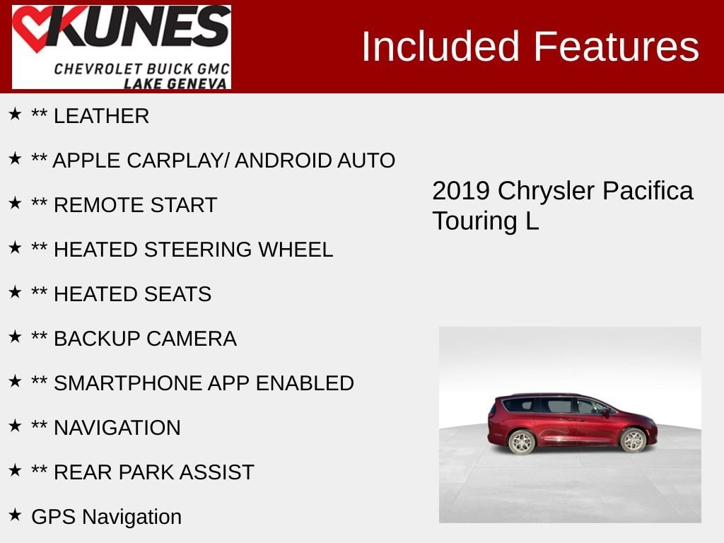 Used 2019 Chrysler Pacifica Touring L