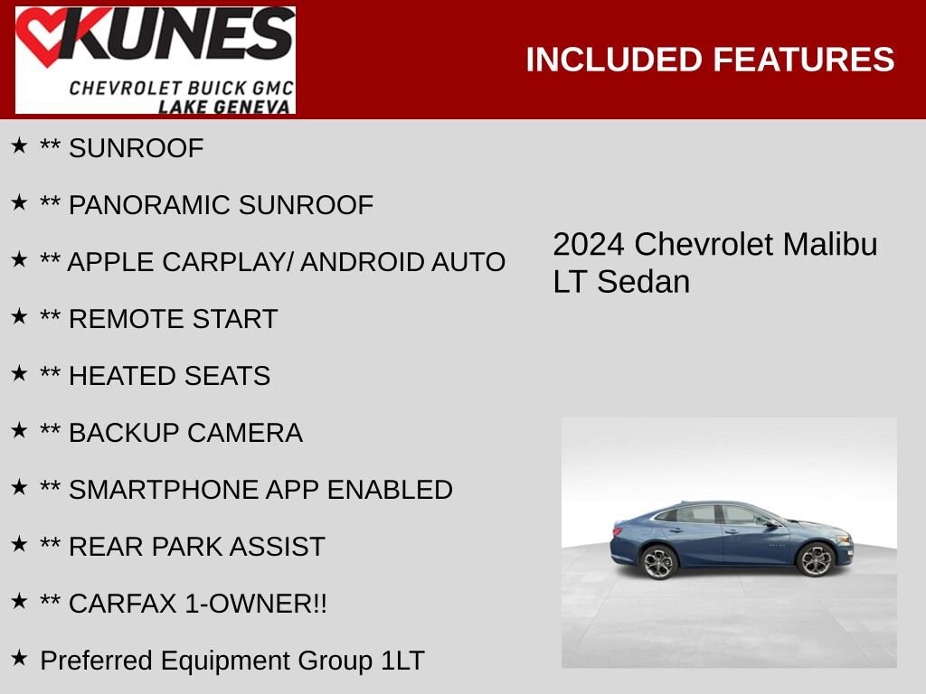 Used 2024 Chevrolet Malibu 1LT Car