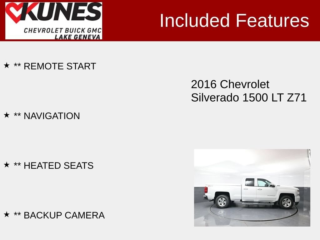 Used 2016 Chevrolet Silverado 1500 LT Truck