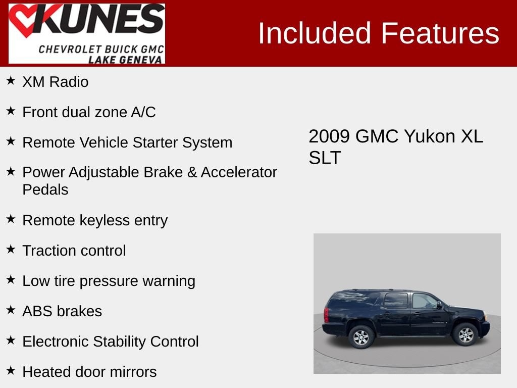 Used 2009 GMC Yukon XL SLT w/4SB SUV
