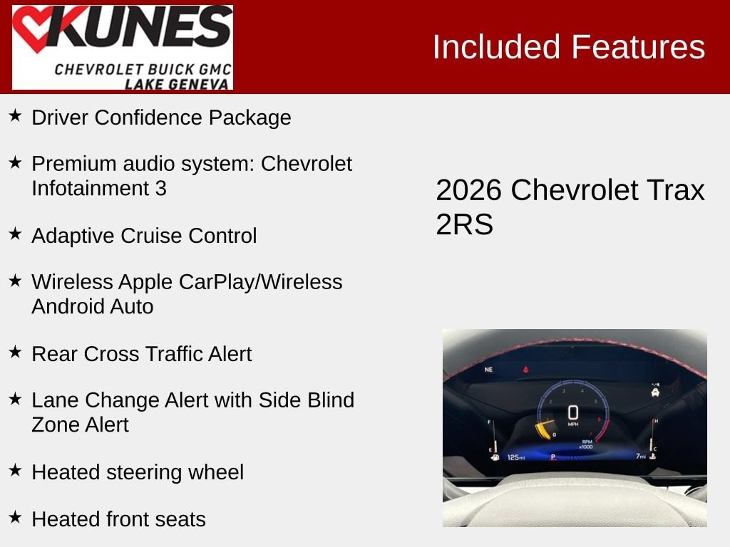 New 2026 Chevrolet Trax 2RS SUV