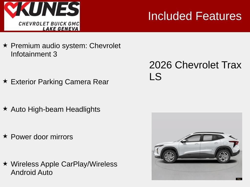 New 2026 Chevrolet Trax LS SUV