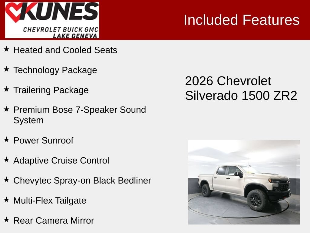 New 2026 Chevrolet Silverado 1500 ZR2 Truck