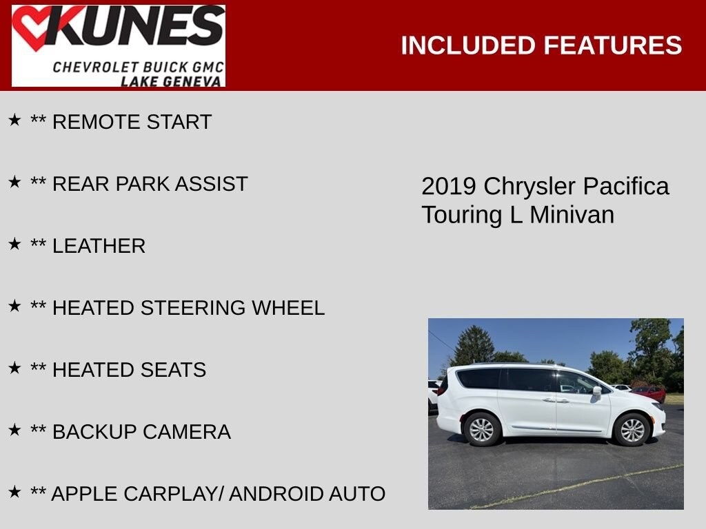 Used 2019 Chrysler Pacifica Touring L