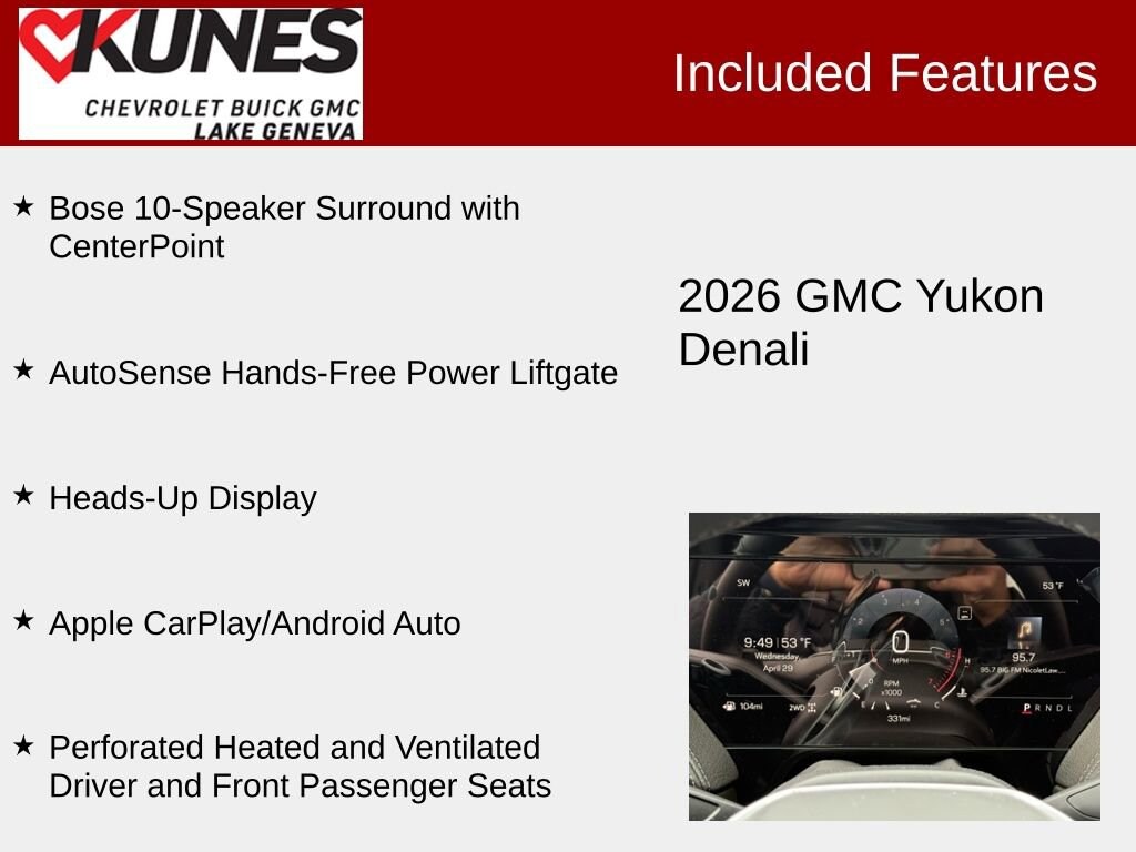 New 2026 GMC Yukon Denali SUV