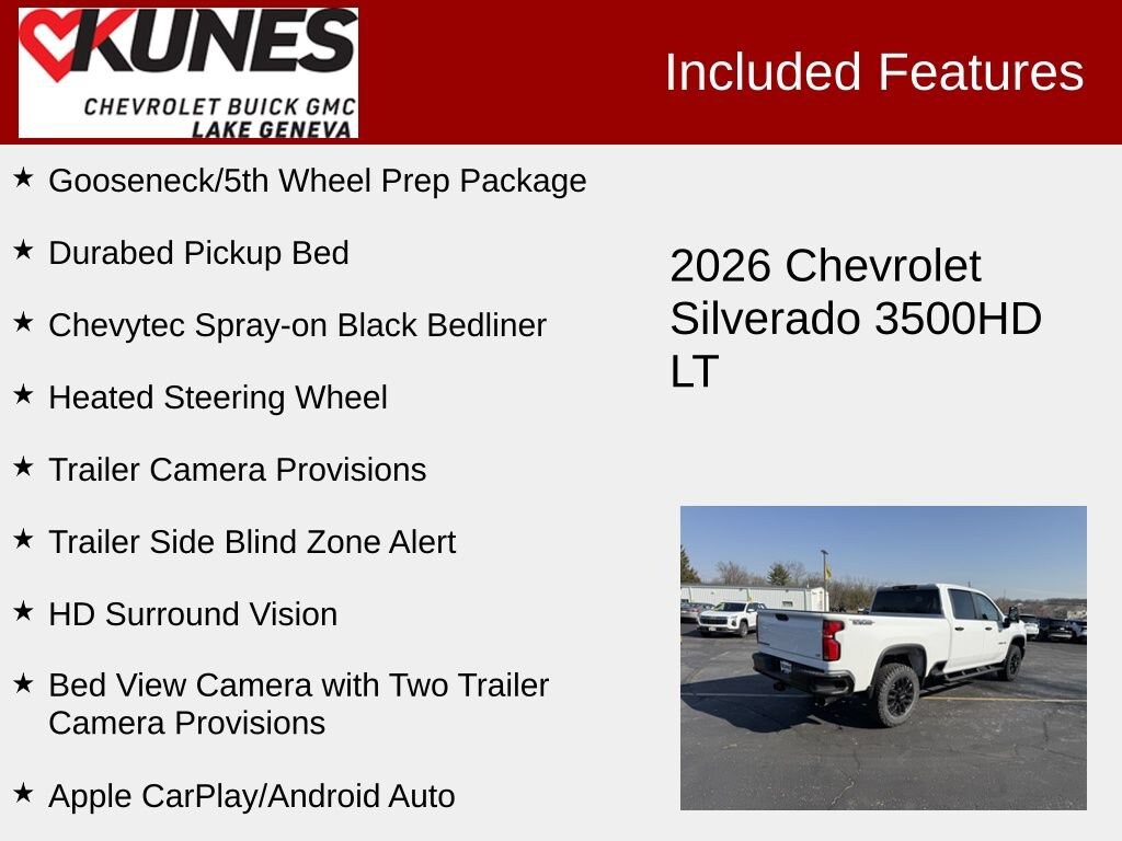 New 2026 Chevrolet Silverado 3500 HD LT Truck