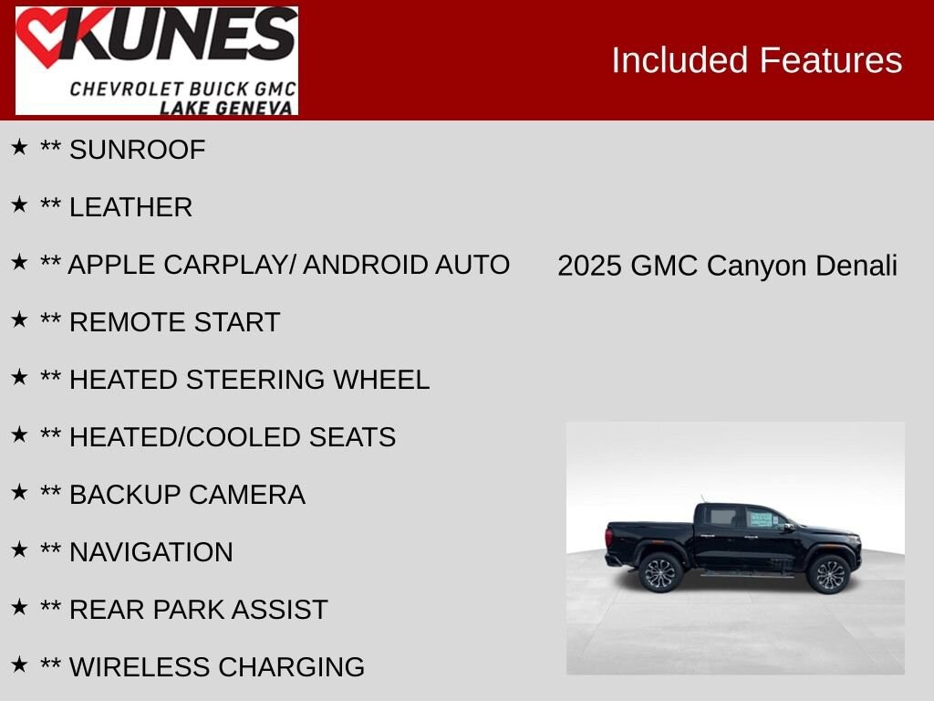 New 2025 GMC Canyon Denali Truck