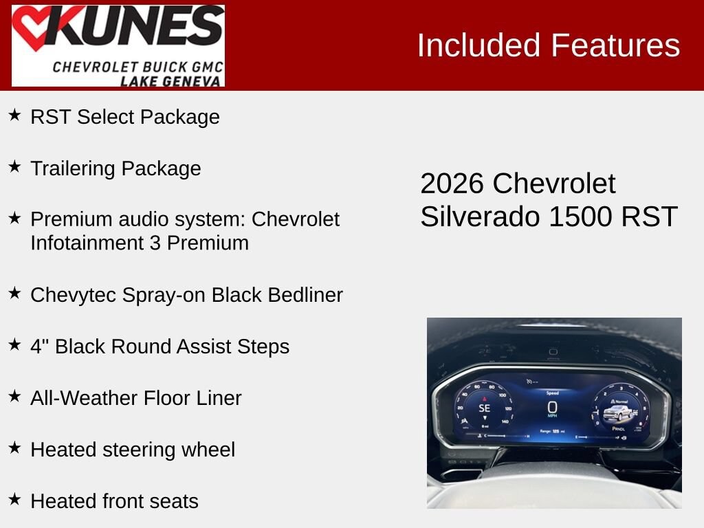 New 2026 Chevrolet Silverado 1500 RST Truck