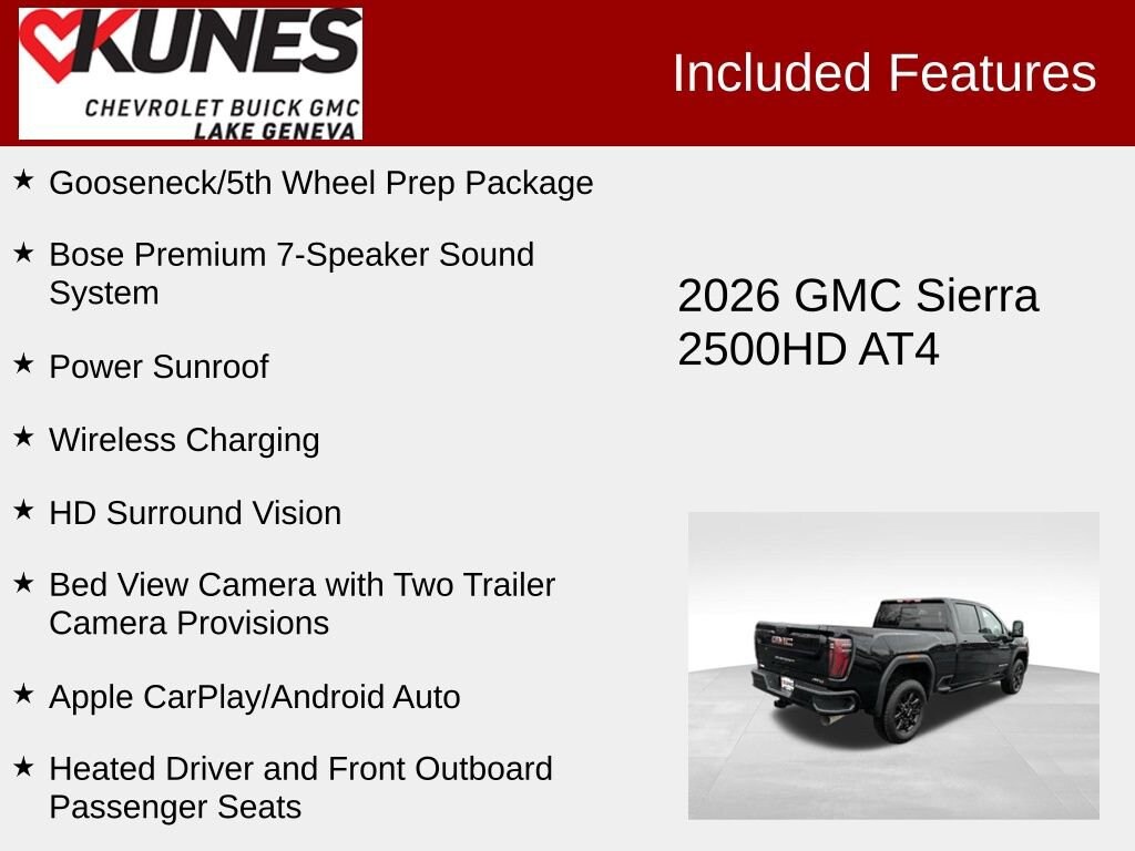 New 2026 GMC Sierra 2500 HD AT4 Truck