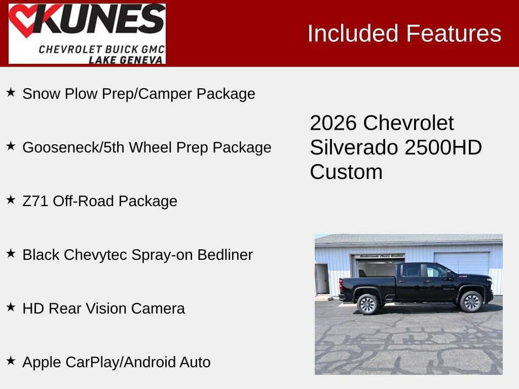 New 2026 Chevrolet Silverado 2500 HD Custom Truck