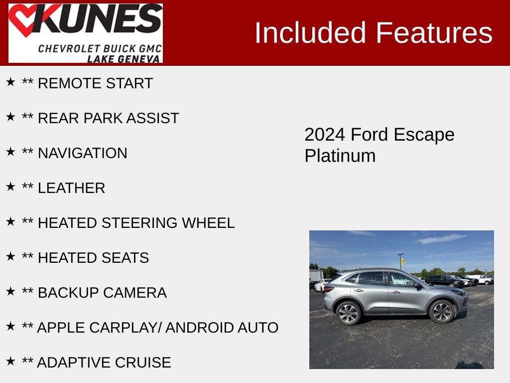 Used 2024 Ford Escape Platinum