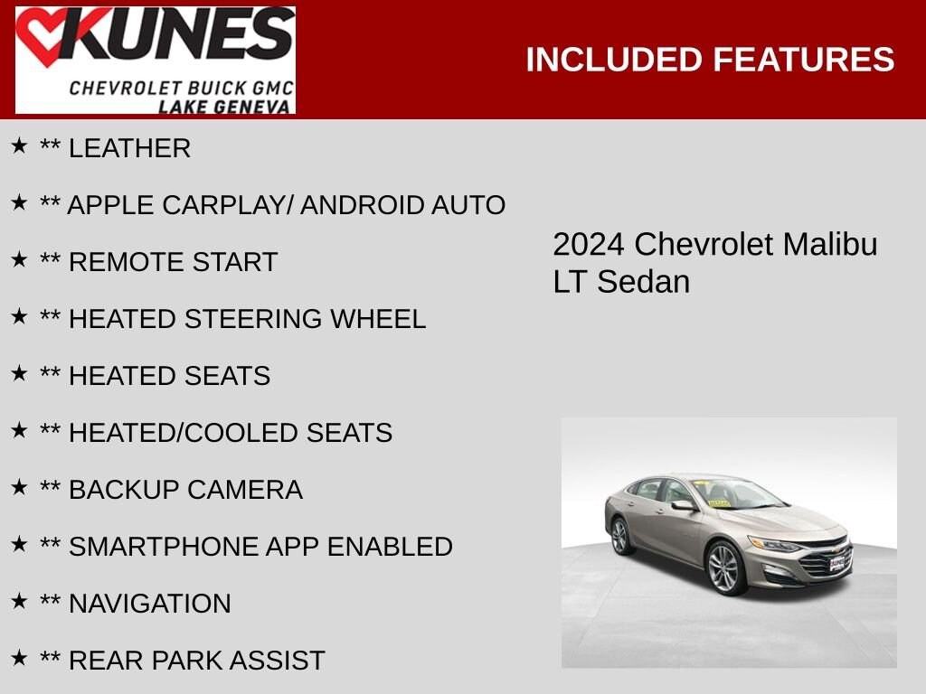 Used 2024 Chevrolet Malibu 2LT Car