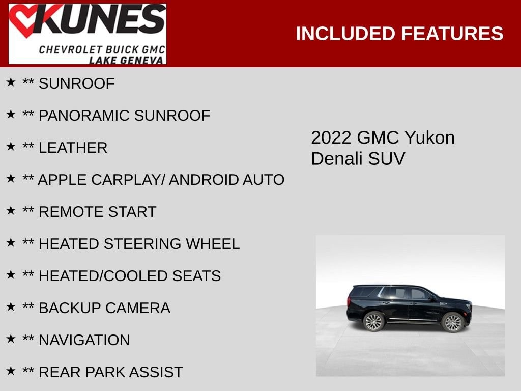 Used 2022 GMC Yukon Denali SUV