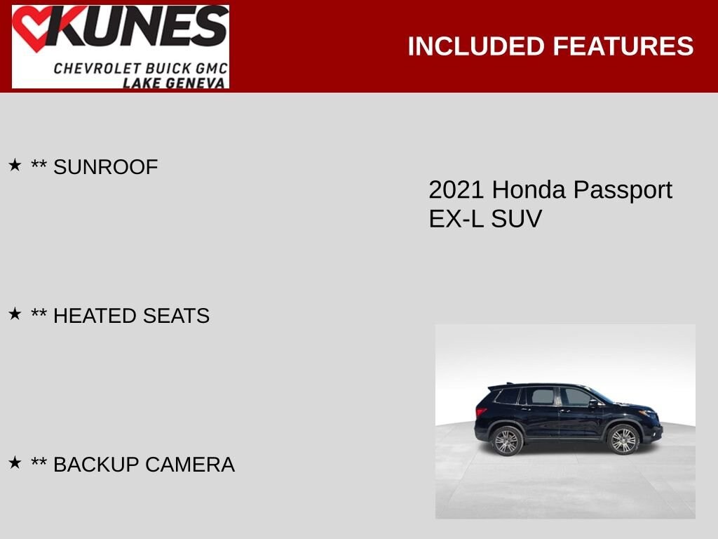 Used 2021 Honda Passport EX-L