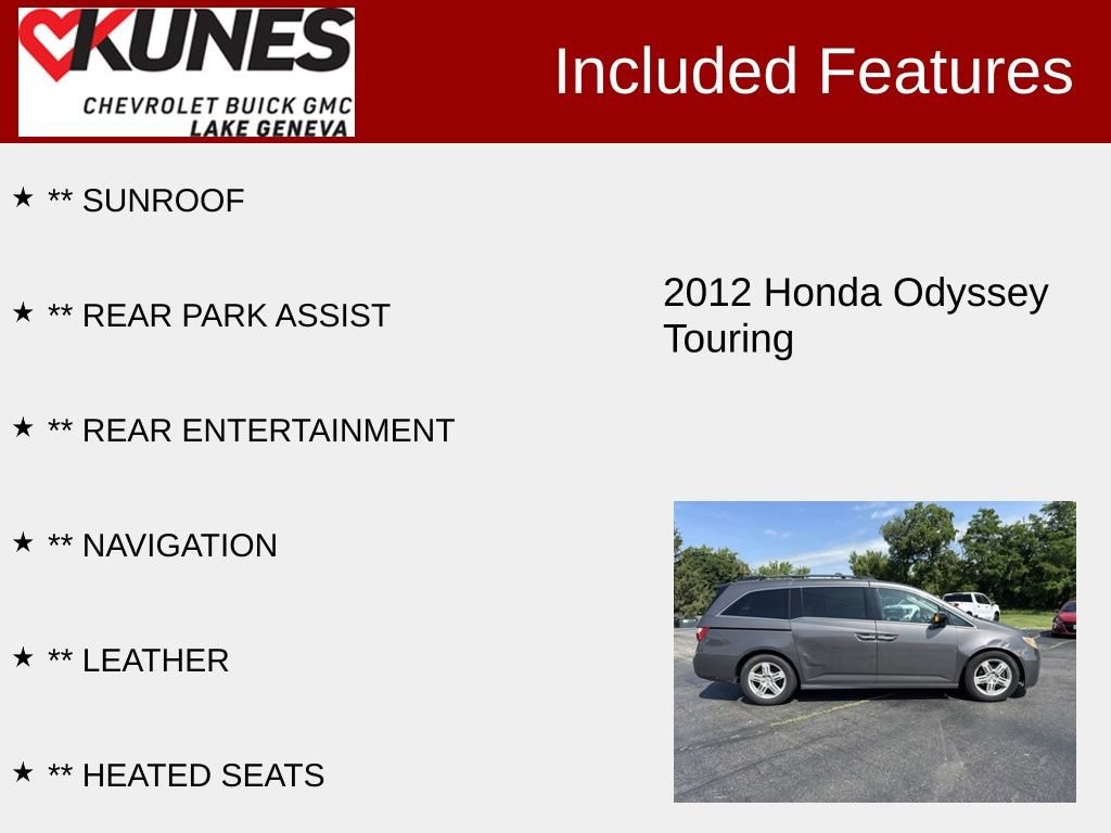 Used 2012 Honda Odyssey Touring