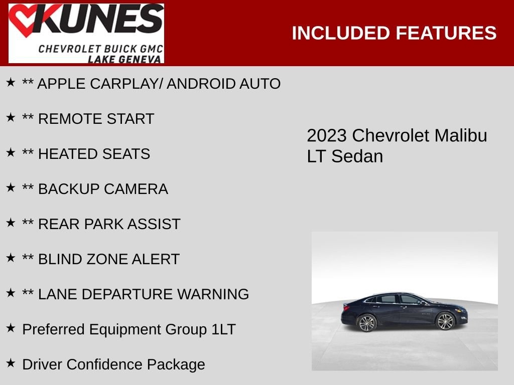 Used 2023 Chevrolet Malibu LT Car