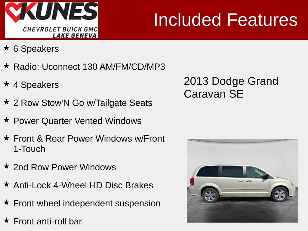 Used 2013 Dodge Grand Caravan SE