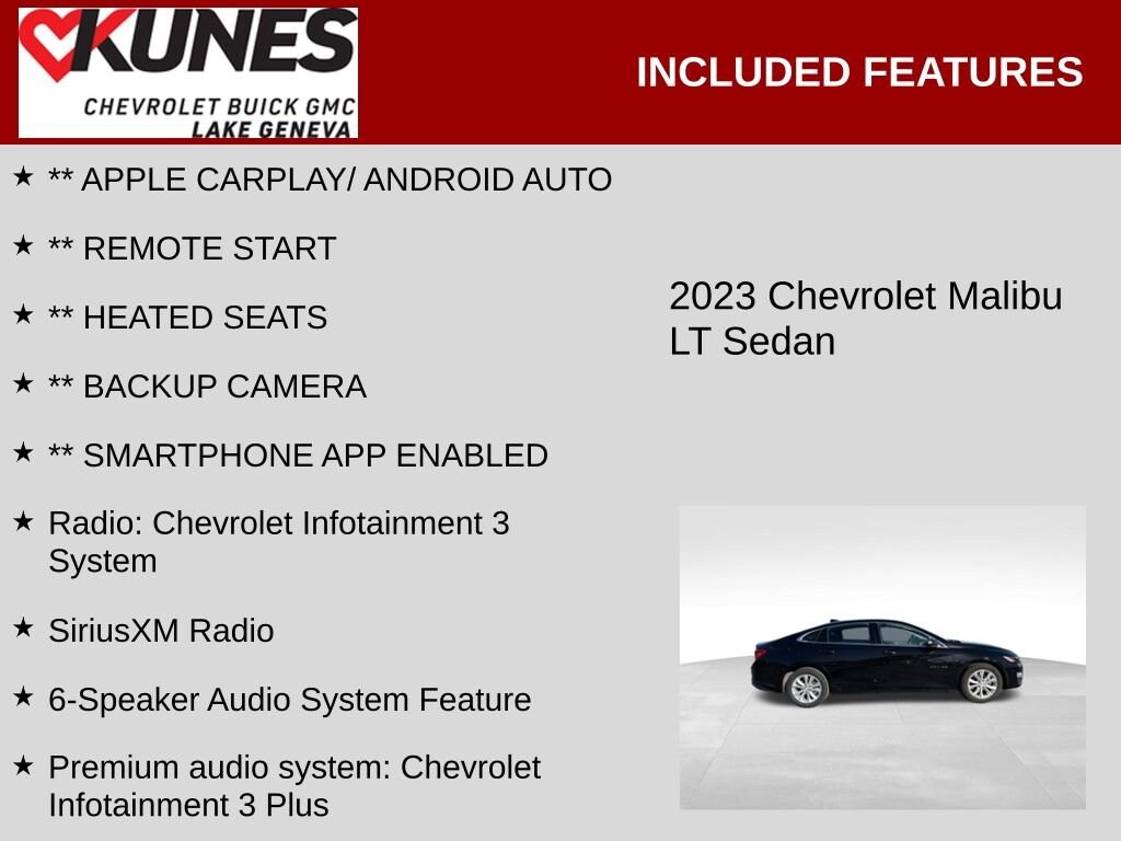 Used 2023 Chevrolet Malibu LT Car
