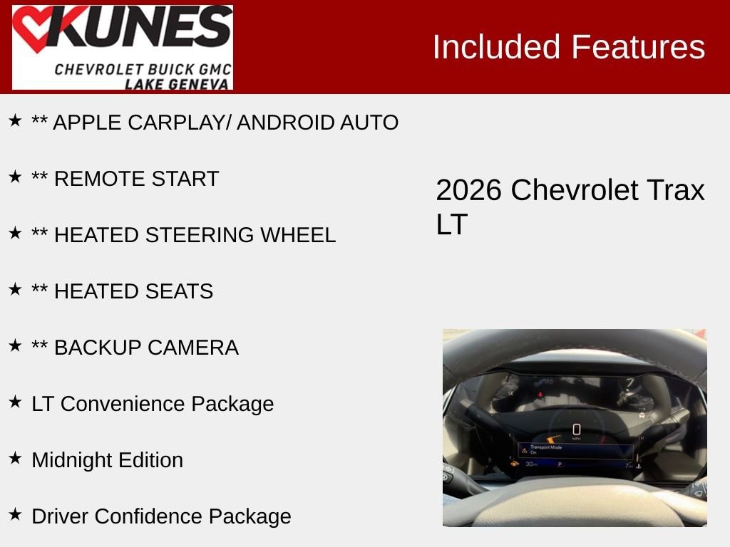 New 2026 Chevrolet Trax LT SUV