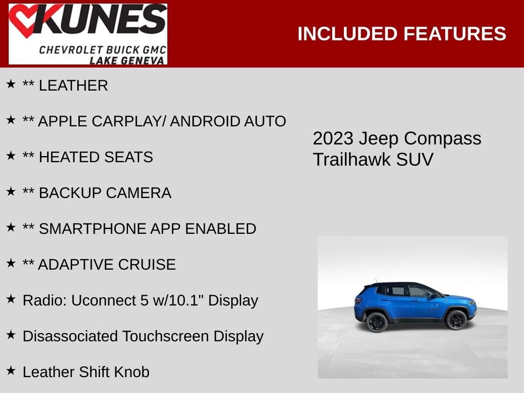 Used 2023 Jeep Compass Trailhawk