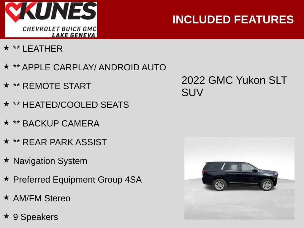 Used 2022 GMC Yukon SLT SUV