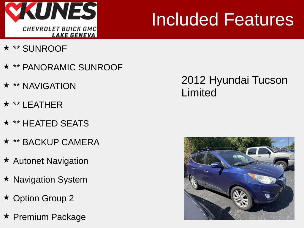 Used 2012 Hyundai Tucson Limited
