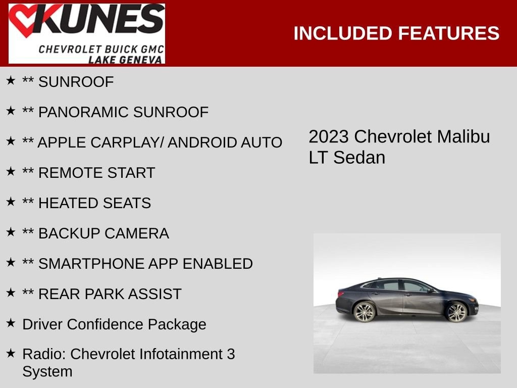 Used 2023 Chevrolet Malibu LT Car