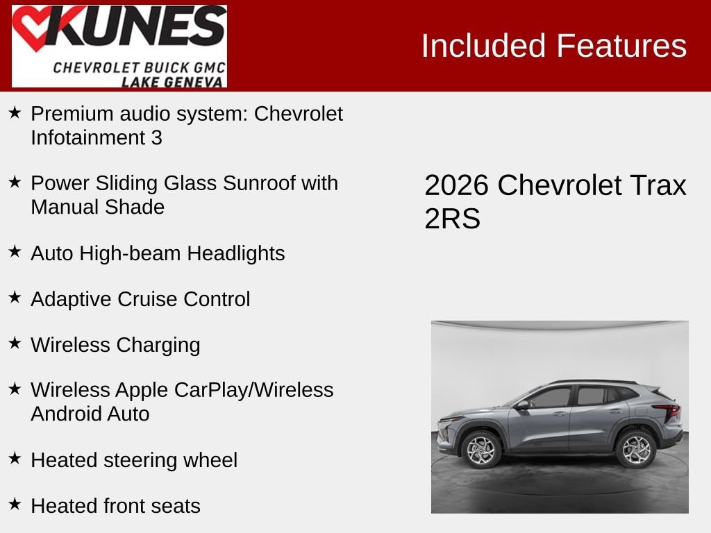 New 2026 Chevrolet Trax 2RS SUV