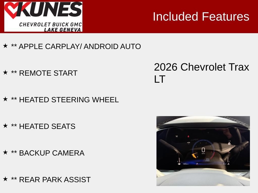 New 2026 Chevrolet Trax LT SUV