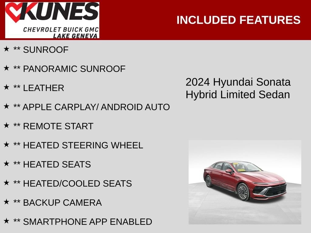 Used 2024 Hyundai Sonata Hybrid Limited