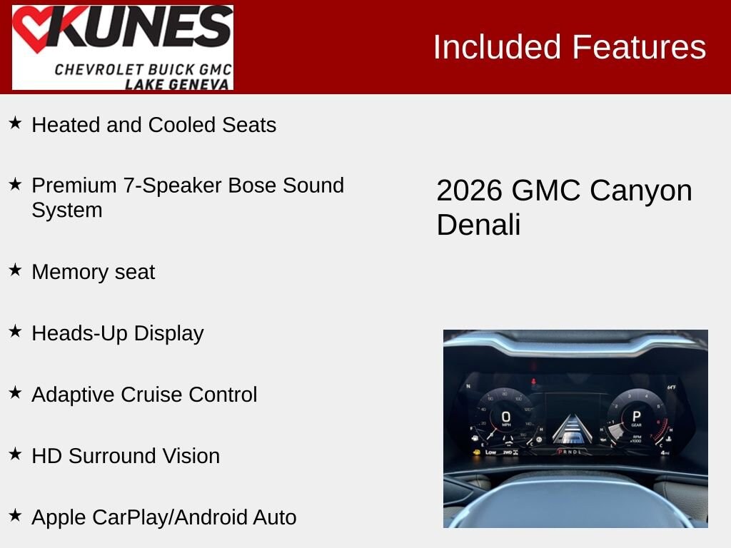 New 2026 GMC Canyon Denali Truck