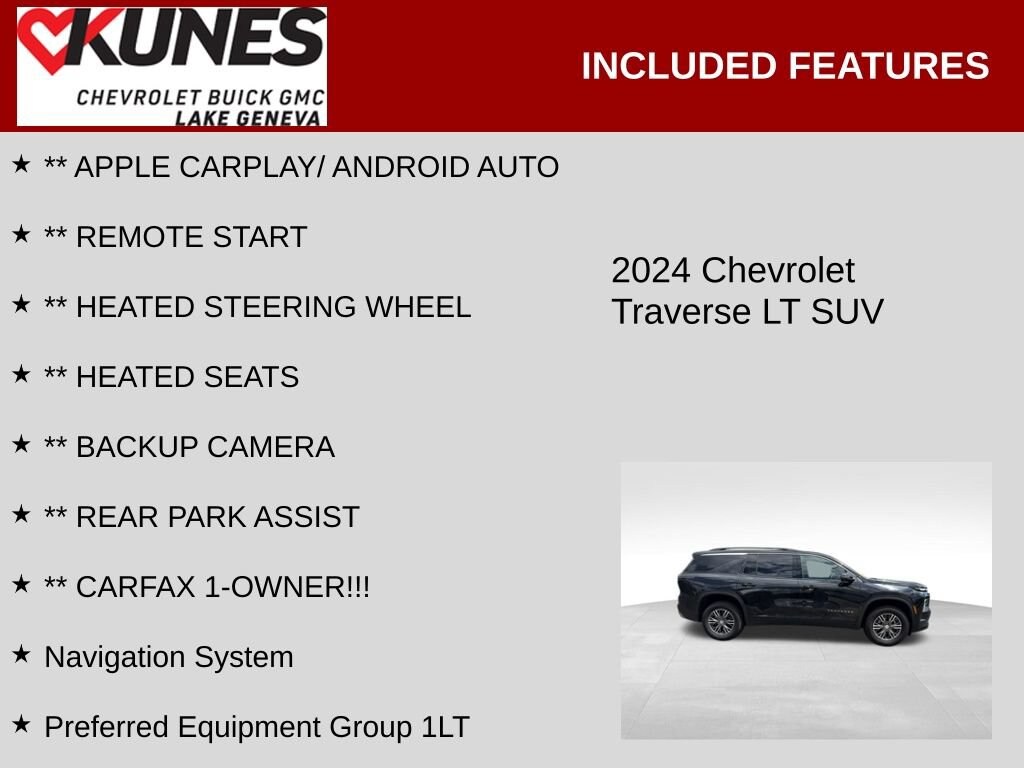Used 2024 Chevrolet Traverse LT SUV
