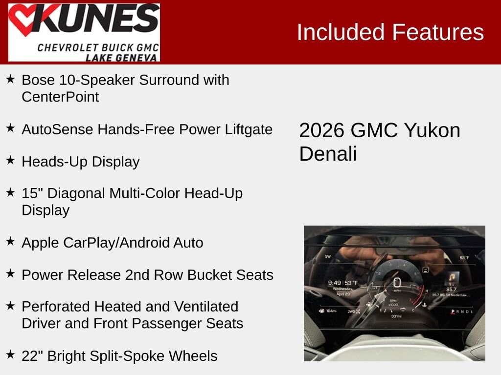 New 2026 GMC Yukon Denali SUV