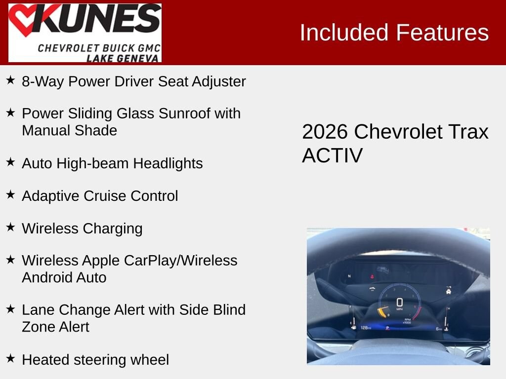 New 2026 Chevrolet Trax Activ SUV