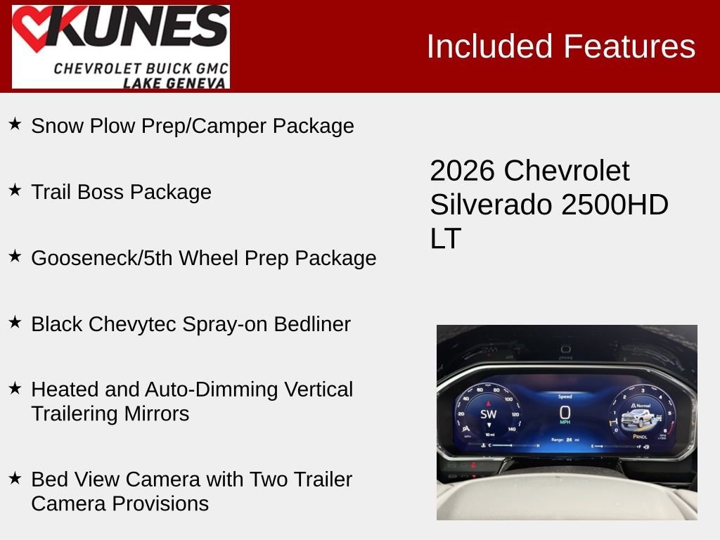 New 2026 Chevrolet Silverado 2500 HD LT Truck