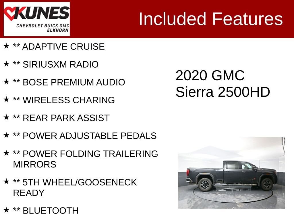 Used 2020 GMC Sierra 2500 HD AT4 Truck