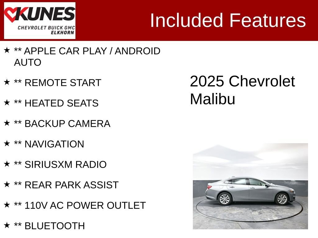 Used 2025 Chevrolet Malibu 1LT Car