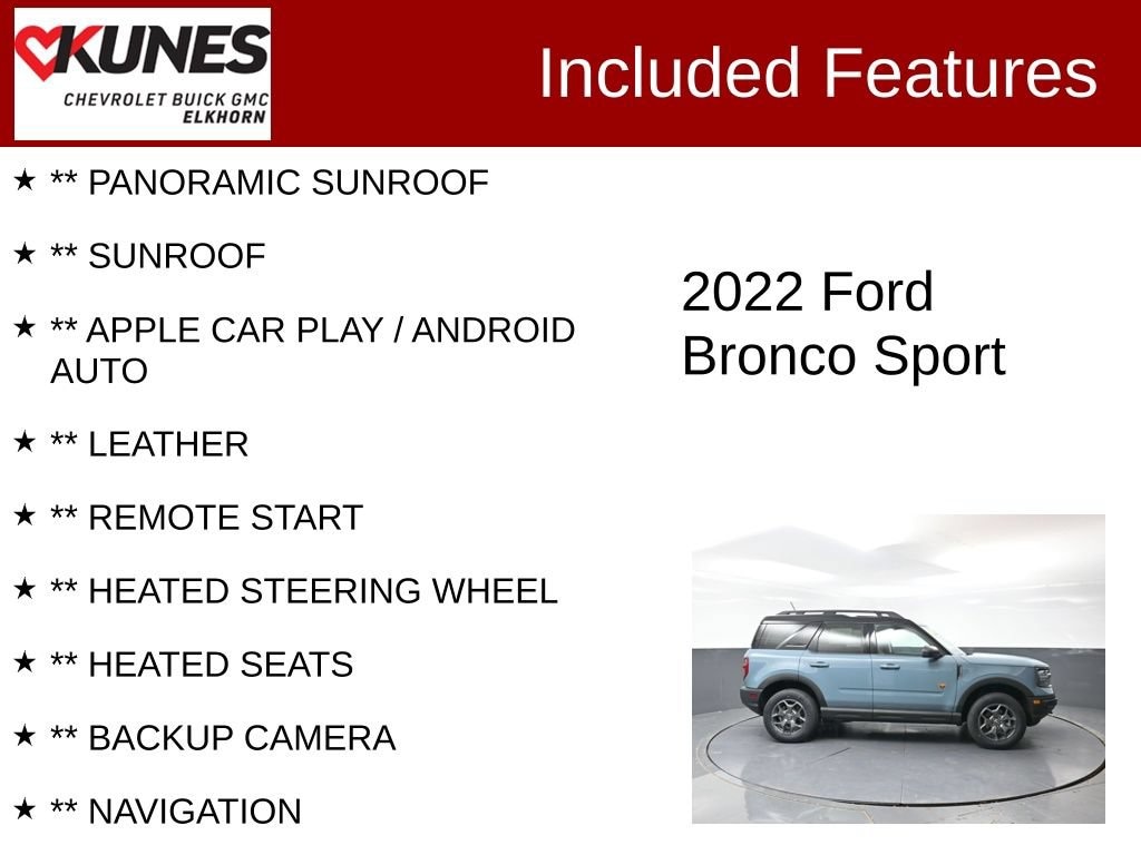 Used 2022 Ford Bronco Sport Badlands