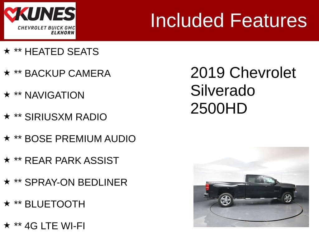 Used 2019 Chevrolet Silverado 2500 HD LT Truck